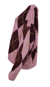 2025 nuevo modelo clásico patrón <span class=keywords><strong>de</strong></span> <span class=keywords><strong>rombos</strong></span> suéter <span class=keywords><strong>de</strong></span> manga larga con botones <span class=keywords><strong>de</strong></span> punto Vintage ODM grueso <span class=keywords><strong>para</strong></span> mujeres <span class=keywords><strong>para</strong></span> invierno otoño - Product Image 4