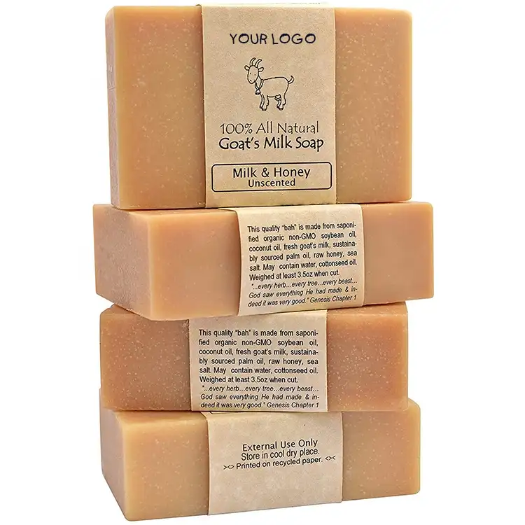 Gentle Original Organic Coconut Sea Salt Honey Goat Milk Soap Papaya Organic Soap Bar Handmade For Baby Sensitive Skin Soothing