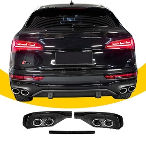 Nouveau diffuseur arrière <span class=keywords><strong>Audi</strong></span> <span class=keywords><strong>Q5</strong></span> Sportback SQ5 Style avec clips pour installation à clipser 2021-2024 - Product Image 1
