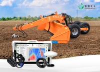 Niveleuse de terrain agricole à col de cygne extensible de 4,5 m avec GPS haute précision pour tracteur