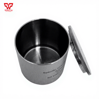 Taza de densidad de gravedad específica de acero inoxidable de 50ml y 100ml