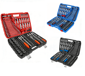 Juego de Llaves de Tubo de 216 Piezas, 72 Dientes, 1/4, 3/8 y 1/2 Pulgadas, Acero CR-V, Kit de Herramientas Mecánicas para Reparación de Automóviles, OEM/ODM - Product Image 1