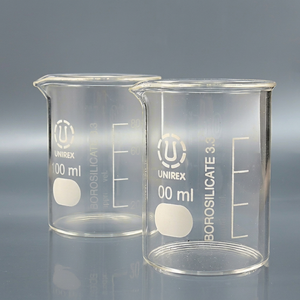100ml Boro 3.3 Borosilicate Glass Beaker Graduated Measurement High Temperature Resistant <b>Lab</b> <b>Supply</b> UNI Brand - Product Image 1