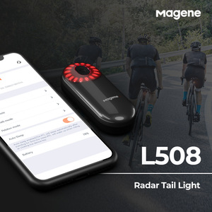 Feu arrière <span class=keywords><strong>radar</strong></span> intelligent Magene L508 pour vélo de <span class=keywords><strong>route</strong></span>, avec détection de freinage et lumière d'avertissement haute luminosité pour la conduite nocturne - Product Image 4