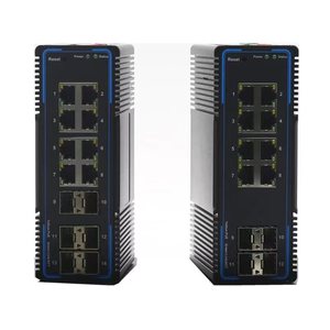 Interruptor PoE Industrial manejable, interruptor de red ethernet de 10/100/1000Mbps, <span class=keywords><strong>TP</strong></span>, 8 puertos POE + 30W/puerto con 2 ranuras SFP - Product Image 1