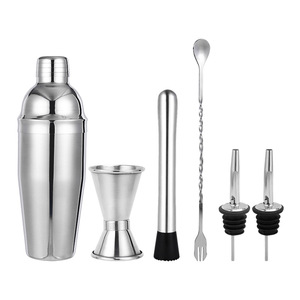DF BY-5 Bartender Tools 6-Piece Stainless Steel Cocktail <b>Shaker</b> Set with Kettle and <b>Cup</b> Modern Minimalist Design - Product Image 1
