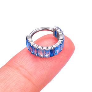 Anillos <span class=keywords><strong>de</strong></span> Nariz <span class=keywords><strong>de</strong></span> Titanio y Zirconia ASTM F136 al por Mayor, Aros para Septum, Pendientes Huggie, <span class=keywords><strong>Piercing</strong></span> para Lóbulo Superior, Joyería <span class=keywords><strong>de</strong></span> Moda para el Cuerpo - Product Image 4