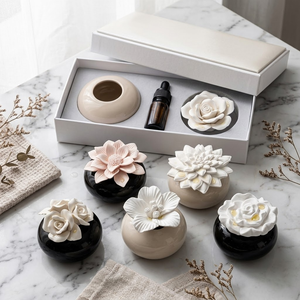 Eco profumo di olio essenziale <span class=keywords><strong>diffusore</strong></span> Aroma pietra ceramica <span class=keywords><strong>diffusore</strong></span> fiore in ceramica <span class=keywords><strong>per</strong></span> Reed <span class=keywords><strong>diffusore</strong></span> - Product Image 4