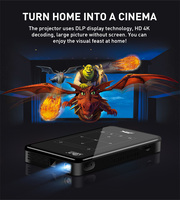 Projecteur P09II 4K Mini Wifi Android Full HD 1080P LED Vidéo Cinéma pour la Maison Beamer P09 II DLP Mini Projecteur 2g32g
