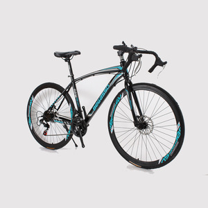 Vélo <span class=keywords><strong>de</strong></span> course tout-terrain pour adultes DomeRide 700c avec cadre en acier carbone, fourche à suspension, guidon courbé, pour hommes et femmes - Product Image 2