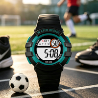 Jam Tangan Digital LED Kronograf Unisex Mewah Modis Sederhana Tahan Air 3BAR Alarm Grosir Pabrik