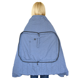 Couverture chauffante USB 2 en 1 - <span class=keywords><strong>Poncho</strong></span> confortable <span class=keywords><strong>matelassé</strong></span> électrique portable, chaud et portable pour la voiture, le bureau, l'usage quotidien - Product Image 3