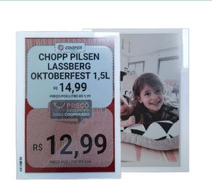 Nouvelle technologie de pointe : Étiquette électronique de rayon à écran E Ink 13 pouces, trois couleurs, 13,3 pouces, intelligente, pour le commerce de détail, étiquette de prix numérique ESL - Product Image 1