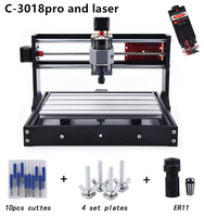 2025 nouvelle machine laser de gravure et routeur CNC haute résolution pour 300x180x40mm pro