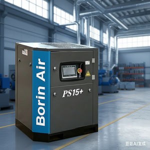 Compresor de Aire Borin PS15+ de 20KW, Refrigerado por Aceite, Imán Permanente, Frecuencia Variable, 0.7~0.8MPa, Ahorro de Energía - Product Image 3