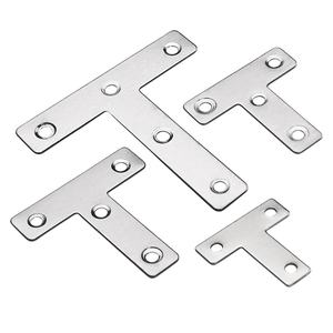 Connecteur à angle plat en T, fixation personnalisée en acier inoxydable, support de réparation de meubles - Product Image 5