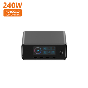 <span class=keywords><strong>Cargador</strong></span> de Escritorio de 240W, 4 Puertos C2A, <span class=keywords><strong>Cargador</strong></span> Rápido PD de 100W, Adaptador para Portátil con Pantalla Inteligente para iPhone 15 y <span class=keywords><strong>Samsung</strong></span> Galaxy - Product Image 6