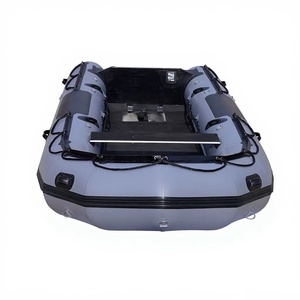 Gommone Rigido in PVC con Scafo in Alluminio, Barca Gonfiabile Hypalon Resistente per Pesca alla Carpa, Zodiac per Pesca con Motore - Product Image 1