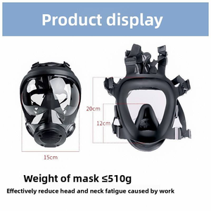 CE Approved Full Face Rubber Body Gas Mask Reusable Tactical Protective Gas Mask with Wide-Field View for Personal Defense - Product Image 4