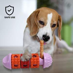 ZMaker Nuevo Dispensador de Golosinas Ecológico para Perros, Juguete Masticable para Limpieza Dental, Resistente a Mordidas, de Goma, Alimentador Lento Interactivo - Product Image 1