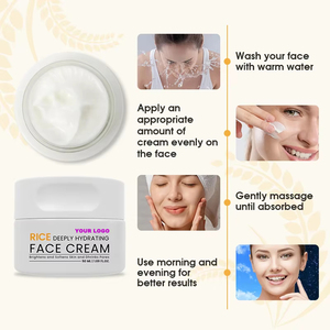 <span class=keywords><strong>Crème</strong></span> Visage en Gros à l'Extrait de Riz, Collagène, Eau de Rose, Acide Hyaluronique, Sans Sulfate, Hydratante, <span class=keywords><strong>Anti</strong></span>-rides, Lissante et Réparatrice - Product Image 4
