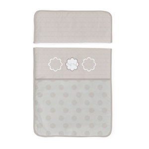 Tres Chic Minicot quadrato con tessuto & Mosq.N Chic biancheria da letto per bambini