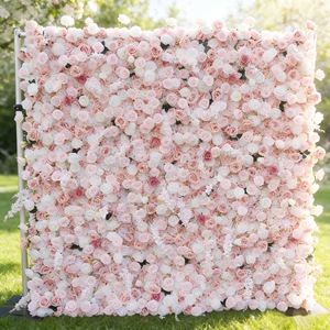 ฉากหลังงานแต่งงานแบบม้วนเก็บได้ ลายดอกไม้ 3 มิติ สำหรับงานอีเว้นท์ ปาร์ตี้ ถ่ายรูป ตกแต่งเวที - Product Image 2