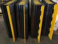 Outdoor Heavy Duty Defender Channels Rubber Made Cable Protector Channel Roadway Durable Safety Cable Ramp for Road Safety