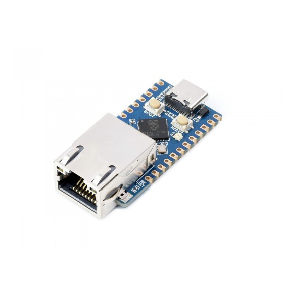 Raspberry Pi Pico RP2040-ETH Mini Development Board RP2040 Ethernet Port Module Based on Official RP2040 Dual Core Processor