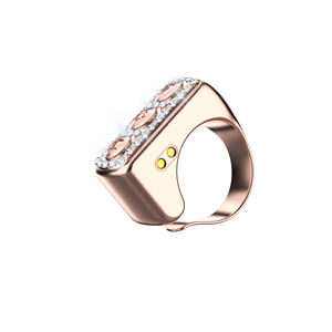 Bague en diamant rose Bague de défilement télécommandée pour Tiktok Video Page Turner Wireless Bluetooth Smart Finger Ring - Product Image 2