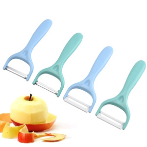 Fruit And Vegetable Peeler 4 Pieces Multi Function Blue And Green Stainless Steel For Kitchen Use - Product Image 1