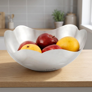 Corbeille à fruits moderne en acier inoxydable écologique, organisateur suspendu pliable polyvalent pour la maison et la cuisine, support de rangement pour vin et café - Product Image 3