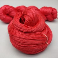 Fil à tricoter à la main Maharaja de qualité supérieure 100% soie, teint, écologique, anti-boulochage, doux, pour broderie et tissage, à prix économique
