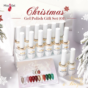 Set de Esmaltes de Uñas en <span class=keywords><strong>Gel</strong></span> Missgel, 12 Colores, Caja de Regalo, Sin Hema, Sin TPO, Secado con Lámpara UV LED, Efecto Ojo de Gato, Magnético, con Purpurina, Kit de Arte de Uñas - Product Image 1