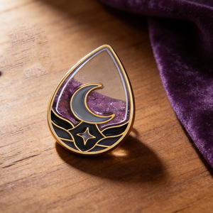 Épingles en métal de haute qualité, artisanat, vente en gros, paillettes violettes, sable <span class=keywords><strong>liquide</strong></span>, émail doux, épingles personnalisées, sable mouvant, épingles à revers pour sac, vêtements - Product Image 1
