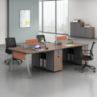 Bureau de travail en bois pour employés, design moderne et durable, à usage commercial, avec serrure mécanique à combinaison, multifonction, anti-collision