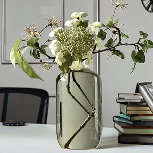 Vente en gros d'inspiration nordique, grand vase à bourgeon en verre transparent, vase à fleurs décoratif de table de tailles droites étroites pour l'inspiration de fête - Product Image 6