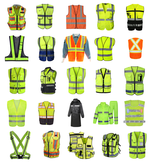 Reflective Safety High Visibility Hi Vis Security Led Fabric Uniform Clothes Shirt Jacket Vest Clothing Reflective Tshirts Men