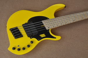 Đàn <span class=keywords><strong>Bass</strong></span> điện <span class=keywords><strong>5</strong></span> dây màu vàng Flyoung bán buôn, mạch hoạt động, chuyên nghiệp, biểu diễn - Product Image 2