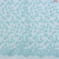 Fabrication de nouveau tissu de dentelle écologique brodé avec du matériel sexy pour robes de mariée