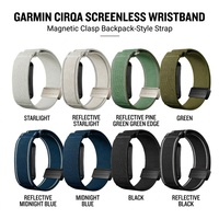 Vente en gros de bracelets en nylon Garmin CIRQA avec boucle magnétique, bracelet de remplacement réglable en nylon respirant, aimant puissant et élastique