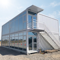Maison conteneur détachable robuste pour le bureau de chantier du projet pétrolier au Nigeria et les logements modulaires pour le personnel