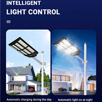 IP65 a évalué le système d'éclairage solaire de LED pour des rues de pâturages de fermes avec le corps de lampe d'ABS