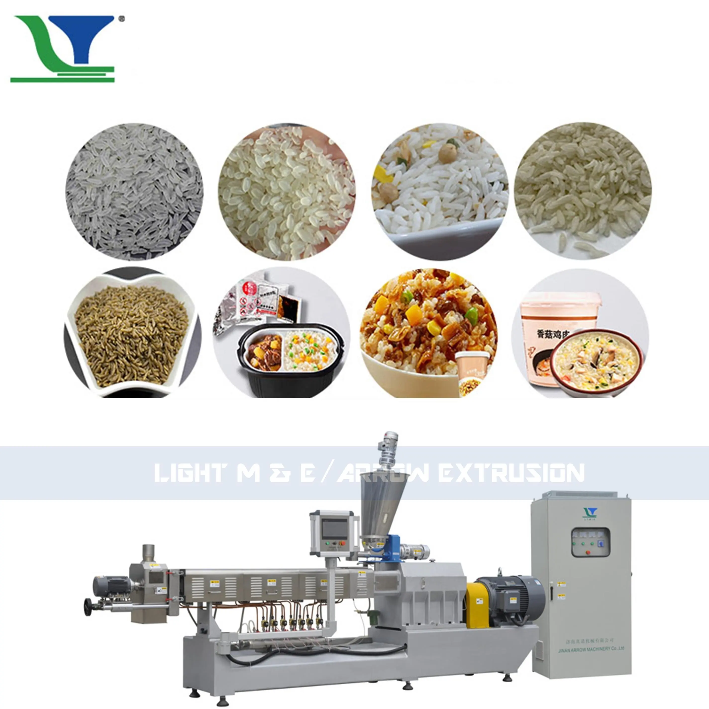 자동 강화 쌀 영양 인스턴트 쌀 FRK 만드는 기계 라인 식물 화살표 기계