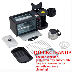 En Stock: Máquina de Desayuno 3 en 1, Horno Eléctrico para Cereales de Uso Doméstico con Función de Tostadora para Sándwiches y Hogares - Product Image 4