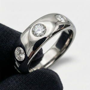 Anillo de platino con diamantes, acabado de alta calidad y diseño elegante para mujer, uso diario, colección nupcial y de regalo. - Product Image 6