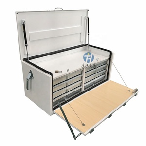 Heavy Duty Metal Steel <strong>Truck</strong> Bed Ute Toolbox Drawers For Sale - Product Image 1