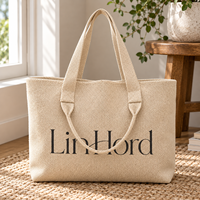 Sac à bandoulière en tricot en gros avec logo personnalisé et poignées longues et courtes pour les acheteurs de marques de mode et les gammes d'accessoires de boutique