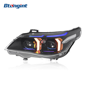 Thích hợp cho 03-10 Bmw 5 Series <span class=keywords><strong>E60</strong></span> Đèn pha lắp ráp sửa đổi Fang phong cách <span class=keywords><strong>LED</strong></span> kép màu sắc ban ngày chạy ánh sáng ống kính ánh sáng - Product Image 4