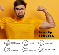 Nouveaux produits, marque privée, 30 patchs transdermiques NAD+ Boost Energy pour la peau, patchs de santé avec NMN et Resvératrol